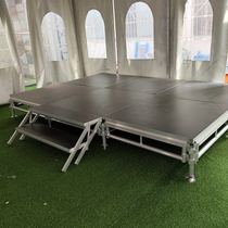 Aluminum alloy stage event assembly quick assembly simple lift mobile open-air performance wedding T stage shelf