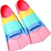 Swimming summer silicone fins for men and women freestyle breaststroke adults and children professional lightweight diving training feet