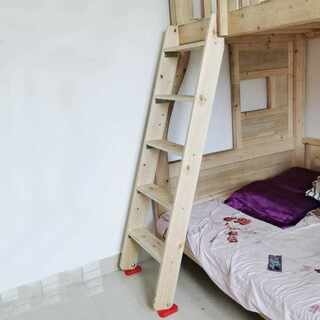 T wooden ladder solid wood staircase home student dormitory bunk bed loft floor y ladder wooden straight ladder single