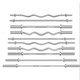 Barbell Straight Bar 1.5m for Home Use Men and Women 1.2m Curved Bar Olympic Bar Weightlifting Fitness Equipment Universal Barbell Plates
