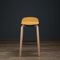 North Chair European Bar Simple Home Bar Stool Leg Creative and Practical Wooden Leisure High Stool Designer Front Desk Bar Chair Design