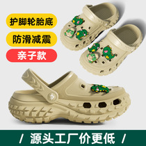 Croc shoes summer home wear childrens slippers eva anti-odor anti-slip girls boys clog shoes diy accessories cartoon