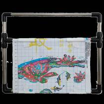 Stainless steel embroidery frame adjustable cross-stitch tool embroidery stretcher large 100*40 square embroidery frame hand-held clip-on Suzhou embroidery