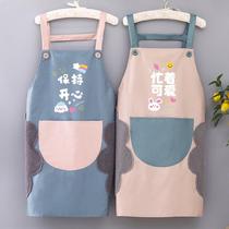 Apron for home kitchen waterproof and oil-proof 2024 new style Internet celebrity womens cooking work clothes fashionable customized apron for men