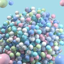 Thickened ball sea 7 0cm factory direct wave sales outdoor travel 577 playground naughty castle home 8 0cm wave ball color play