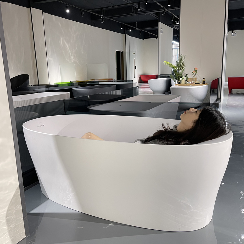 1072Pmma Polymer Pure Acrylic Artificial Stone Bathtub Home B&B Hotel Curved Bathtub Factory Hot Sale 1072Pmma Polymer Pure Acrylic Artificial Stone Bathtub Home B&B Hotel Curved Bathtub Factory Hot Sale