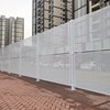 Perforated Fencing for Construction Sites, Wind-Resistant Galvanized Barriers, Road Construction Isolation Fences, Coastal Windproof White Metal Enclosures
