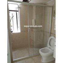 Manufactured bathroom sliding door EAYA bathroom inline shower cubicle dry and wet separated tempered glass