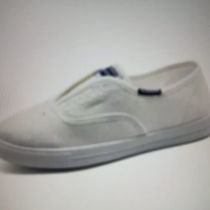 white canvas shoes
