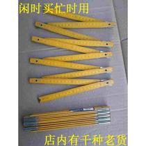 Wooden folding ruler two meters wooden folding ruler woodworking folding ruler 50% off 10% off one meter measuring ruler