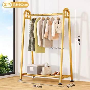 Qfu simple wardrobe household floor-standing clothes rack dormitory clothes rack bedroom clothes storage cabinet balcony