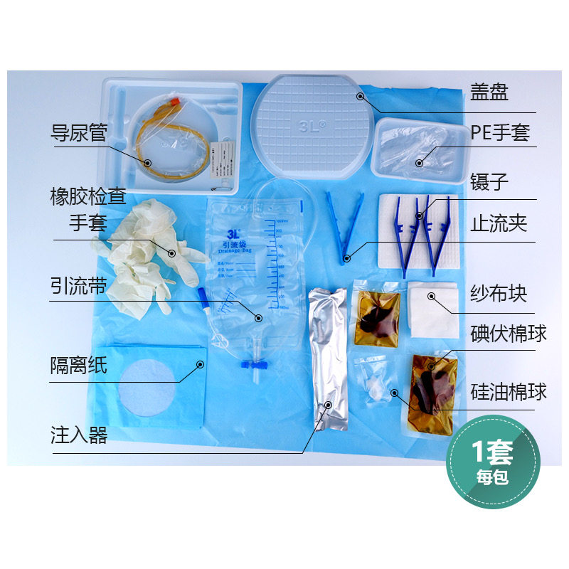 3L导尿包：一次性无菌医用神器，解决尿路问题的全能选手🌟-便厕用具器械-淘宝百科网