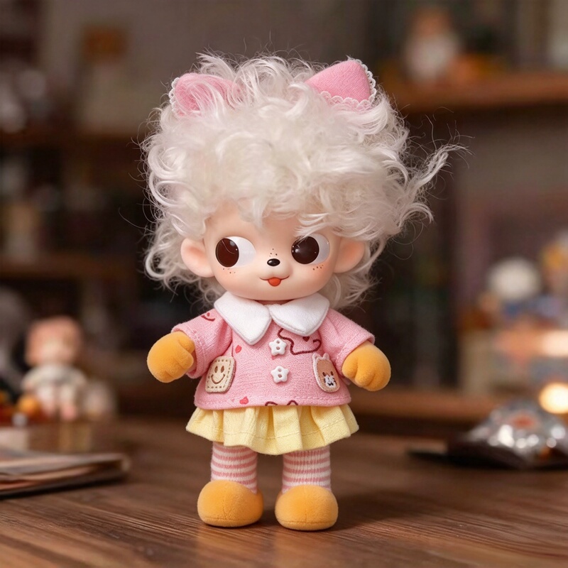 Zsiga Life Show Series Mini Action Figure Doll Clothes 10cm Positive Puppy Silent Monologue Outfit