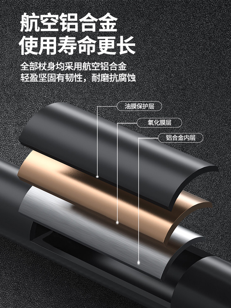 Sai Pu Elderly Walking Stick, Four-Legged Walking Stick for Seniors, Non-Slip Telescopic Walking Stick, Lightweight Solid Wood Walking Stick