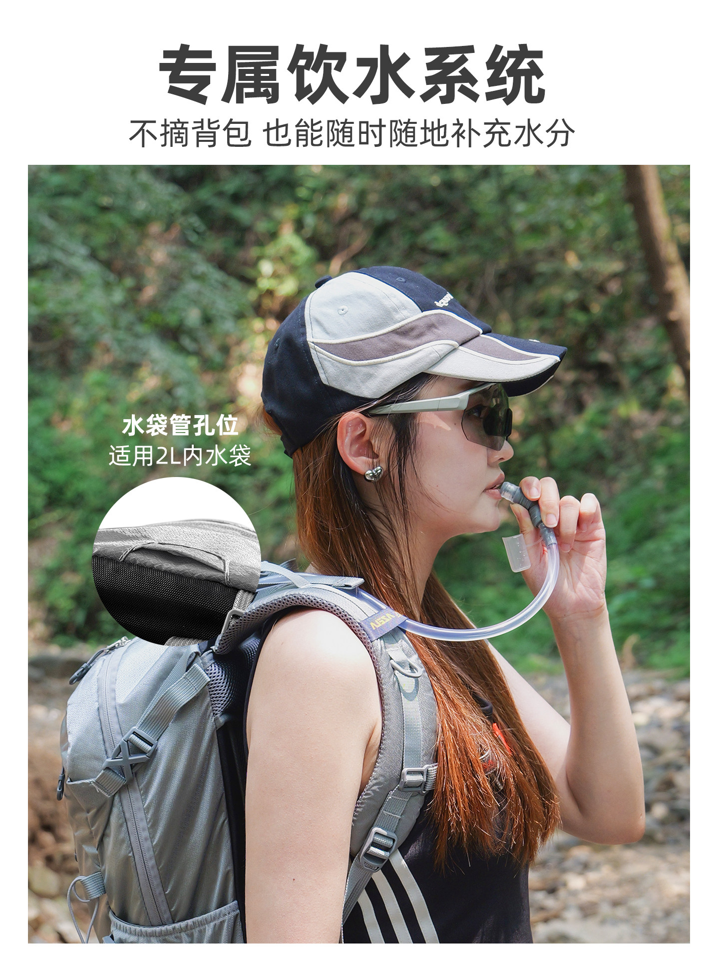 Sai Pu Mountaineering Backpack 40L Large Capacity Men's Suspension Outdoor Professional Hiking Lightweight 30L Sports Backpack Women's