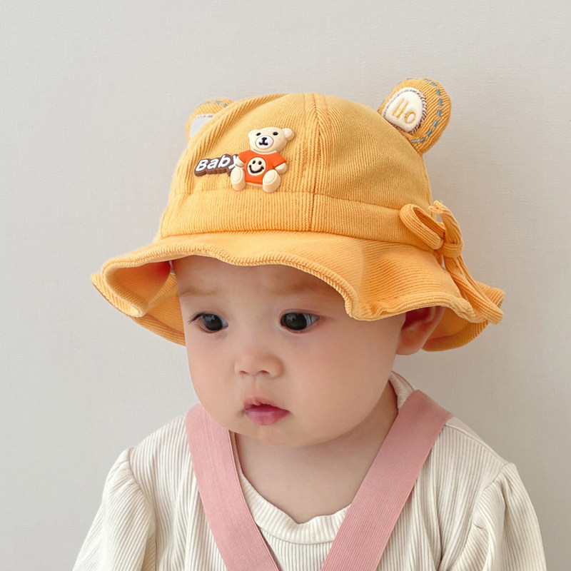 Baby Hat, Autumn and Winter Style, Sunshade, Baby Fisherman Hat, Stylish for One-Year-Old Girls, Suitable for Outings, 6 to 12 Months, Autumn