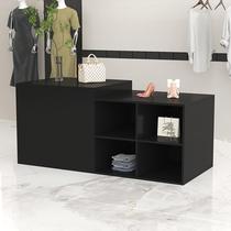 High-end solid wood multi-layer Nakajima clothing store cashier commercial beauty salon front desk reception desk shop small bar