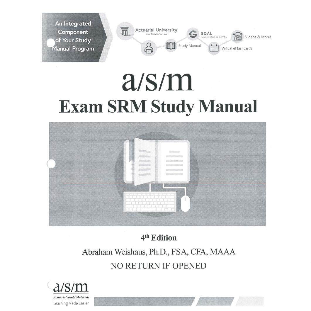 SOA北美精算师考试必备神器：ASM Manual，助你轻松通关P/FM/SRM/FAMS/FAML/PA！📚💪-照片墙定制-淘宝百科网