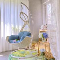 Outdoor hanging basket chair indoor swing Internet celebrity hanging basket chair single hanging basket rattan chair home cradle chair balcony hanging chair