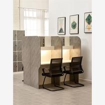 Self-study table room study table and chair combination immersive closed postgraduate entrance examination cubicle paid shared family tutoring training