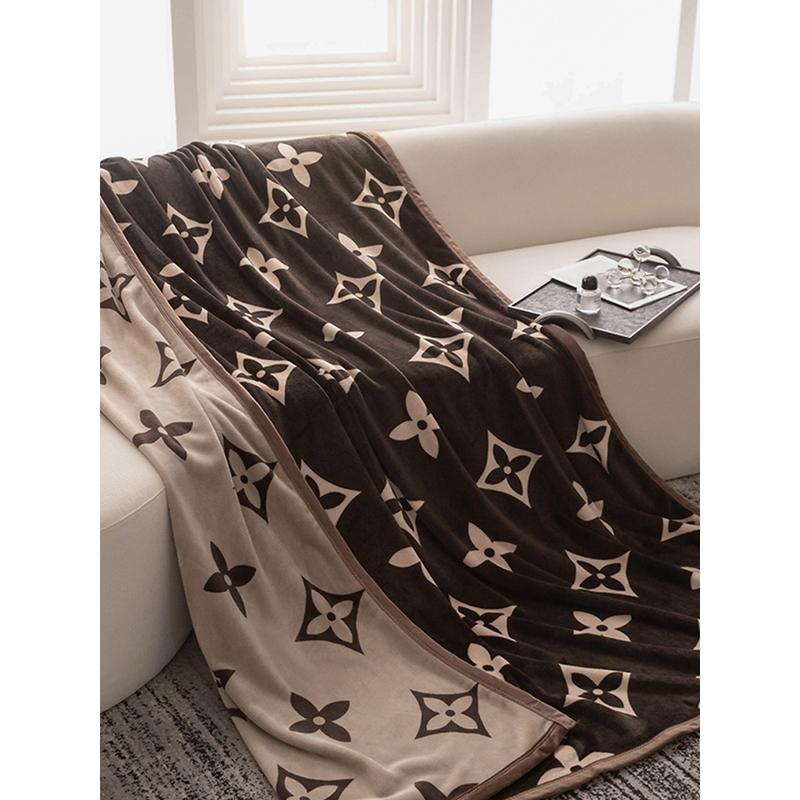 Suitable for Lvаfgн Double-Sided Printed Flannel Blanket, Single/Double Cover Blanket, Coral Fleece Blanket, Thickened Winter Nap Blanket