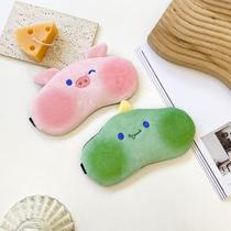 Cute funny eye mask for sleeping special for students nap shading sleeping during the day light-proof and sun shading new