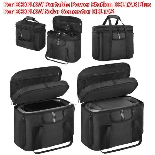Portable Power Station Bag for Ecoflow Delta 3 Plus/Solar