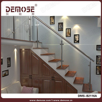 Factory direct sales stair handrail stainless steel column balcony guardrail glass balcony stair column slot