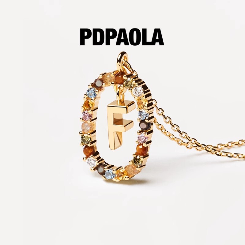 Star-Inspired Pdpaola Zodiac Letter Necklace for Women, Light Luxury, Niche, Versatile, Colorful Gemstone Clavicle Chain, New Year's Gift Star-Inspired Pdpaola Zodiac Letter Necklace for Women, Light Luxury, Niche, Versatile, Colorful Gemstone Clavicle Chain, New Year's Gift