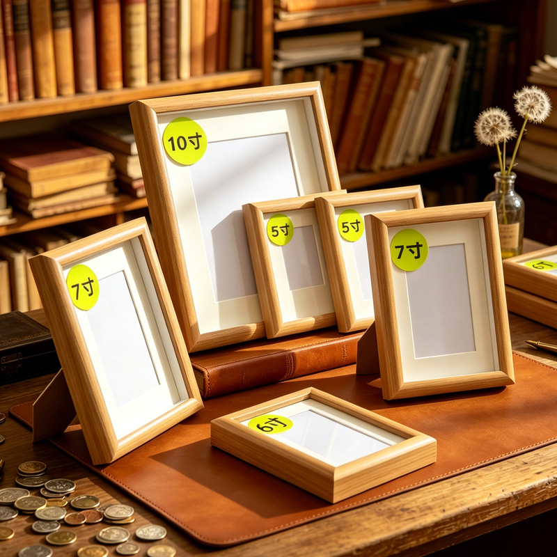 Photo Frame Display Stand Wooden Hollow Three-Dimensional Frame Simple Empty Frame Wholesale 678inch A4 Wall-Mounted Photo Small Frame