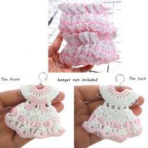 12Pcs Miniature crochet sweater dress baby shower baptism fo