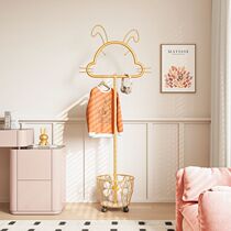 Sofa side hanging clothes rack floor-standing vertical coat rack hanging clothes rack living room simple clothes rack clothes hanging rack storage rack