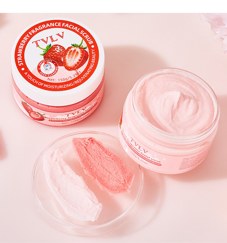 Xiumei Дао tvlv草莓桃子fragrance facial scrub exfoliating cream OTHER