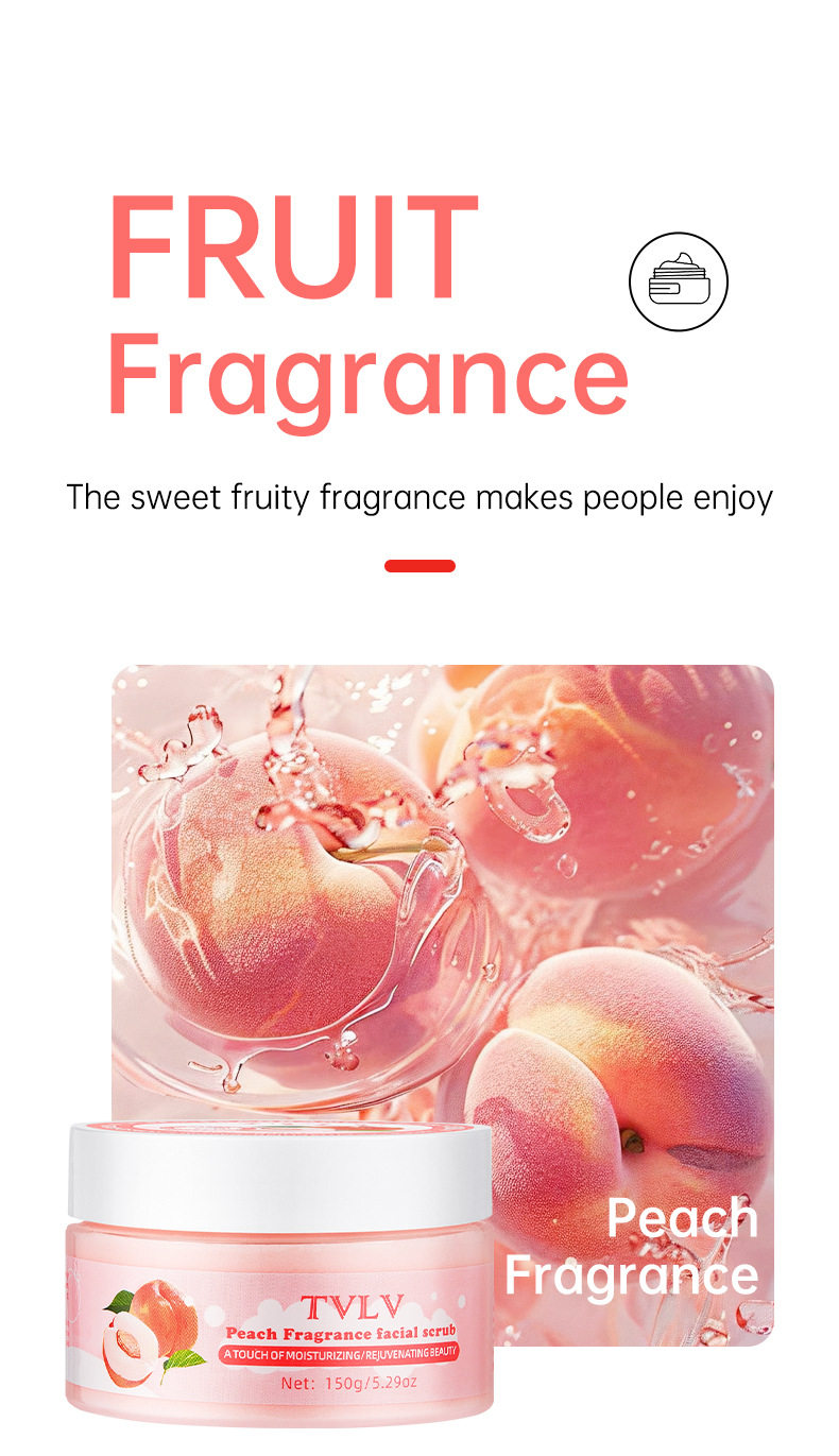 Xiumei Дао tvlv草莓桃子fragrance facial scrub exfoliating cream OTHER