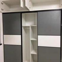 Wardrobe door custom-made wardrobe sliding sliding door custom-made simple modern solid wood cabinet door closet painted blister wooden door