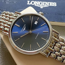 Second-hand Longines 99 new unopened mens watch magnificent automatic mechanical watch Swiss imported movement 38 5 blue plate steel belt