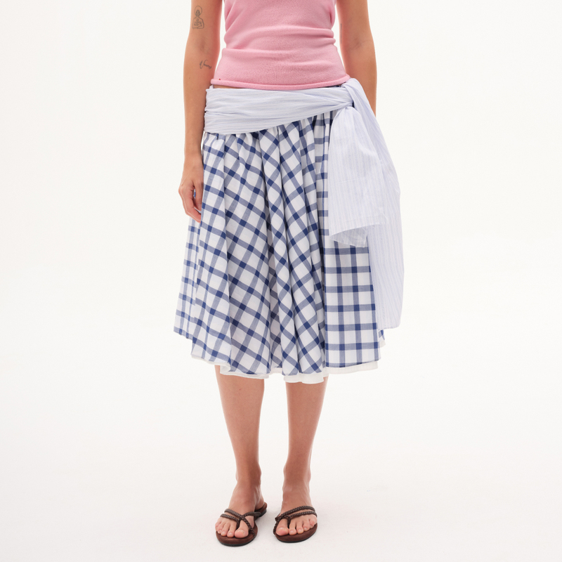 Catch Laz·Picnic Skirt｜Breathable and Comfortable｜Machine Washable High-Thread-Count Cotton｜Relaxed Vacation