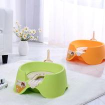 Cat squat toilet litter box semi-enclosed anti-splash toilet open cat litter box double-layer pet toilet