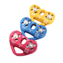 30KN cable car climbing double pulley set scenic cableway zipline outdoor expansion jungle zipline aluminum alloy pulley