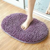 Bathroom floor mat entrance bedroom cotton plush door carpet entrance living room kitchen floor mat anti-slip mat door thickening