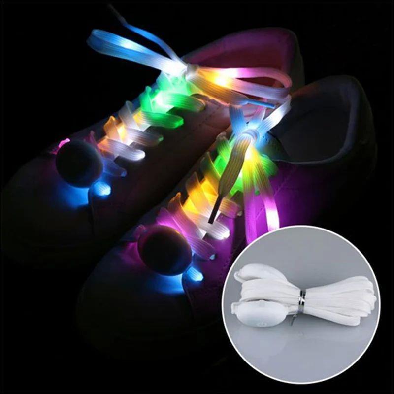 LED Sport Shoe Laces Luminous Shoelaces Glow Shoe Strings Ro评价 淘宝网
