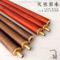 Taiji stick to raise red wood Qigong Taijiji stick martial arts defense folding rod stick chicken wings three battles