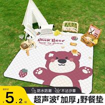 Picnic outdoor spring outing mat picnic outing camping moisture-proof mat portable ins waterproof foldable thickened