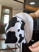 Hundred patch cloth cosmetic bag p people self-adhesive lazy cow magic sticker digital storage cloth bag camera magic cloth