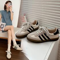 322-3 Autumn 2024 new style versatile breathable widened large size flat casual sports sneakers moral training shoes for women