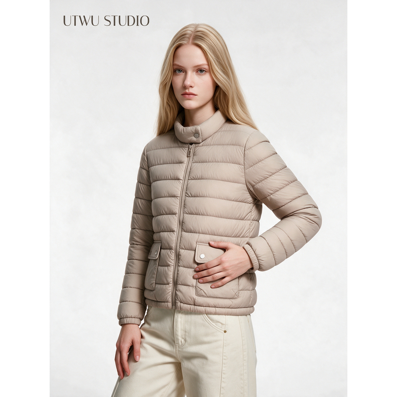 Xiaomin's "Ribs White Goose down Jacket with Zero Pressure and Stand Collar, Model Utbw1050, 90% White Goose down Filling