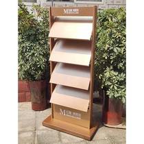 Information rack floor-standing vertical brochure newspaper and magazine rack sales office real estate folding floor plan display rack