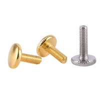 Large umbrella head knurled hand screw acrylic crafts gold and silver adjustment screw M4*12 15 18