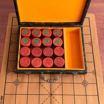 Training Chinese chess primary school students high-end creative portable red flower chessboard set chess pieces international educational chess players