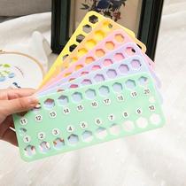 6-piece cross-stitch threading board embroidery thread embroidery thread management board tools colored plastic winding board thread winding board
